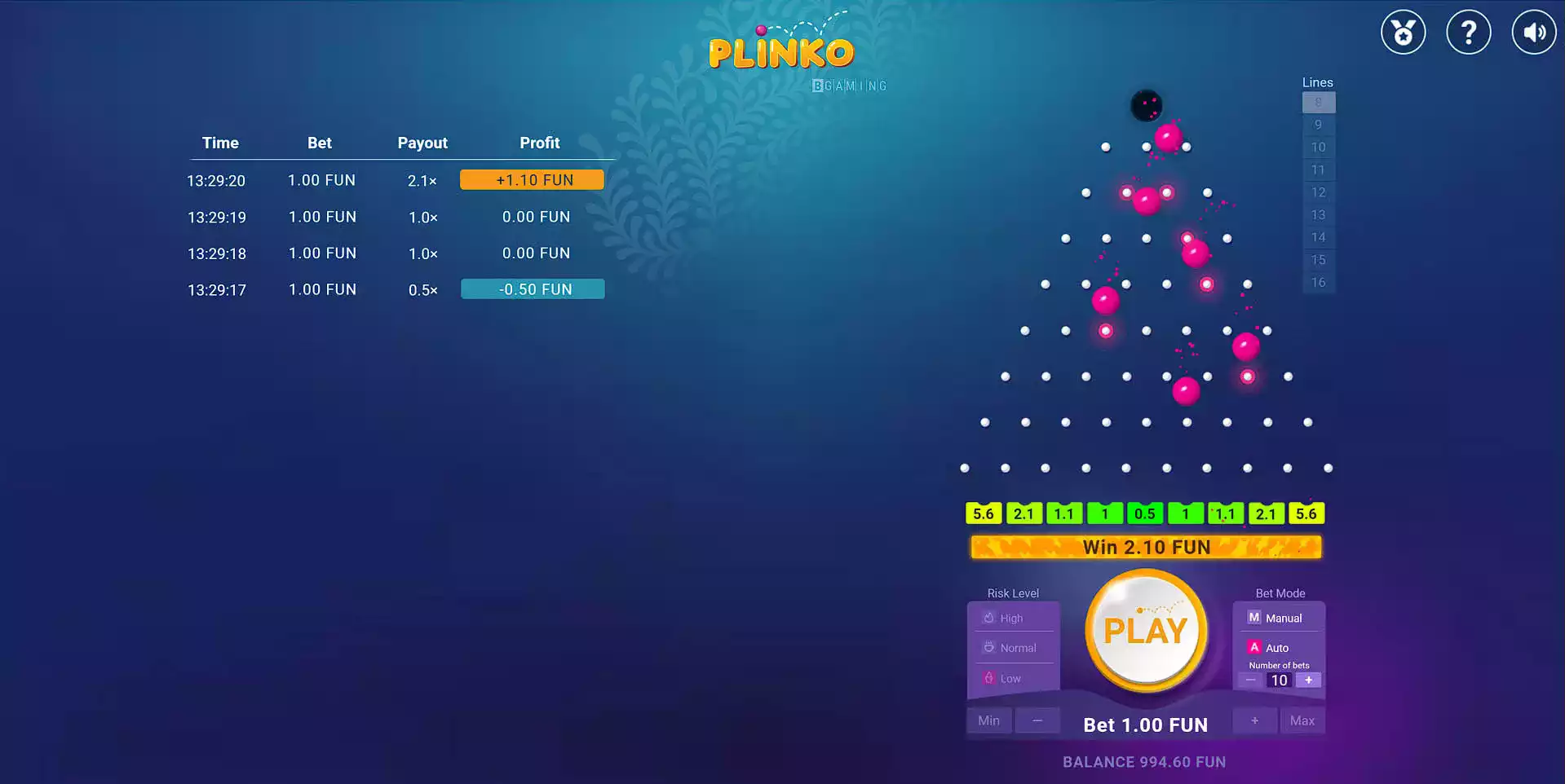 plinko game